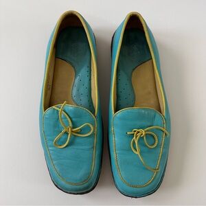 BOLO by BORN | Leather Teal Ballet Flats Women 7.5